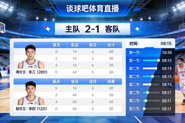 谈球吧体育直播实时数据统计界面展示
